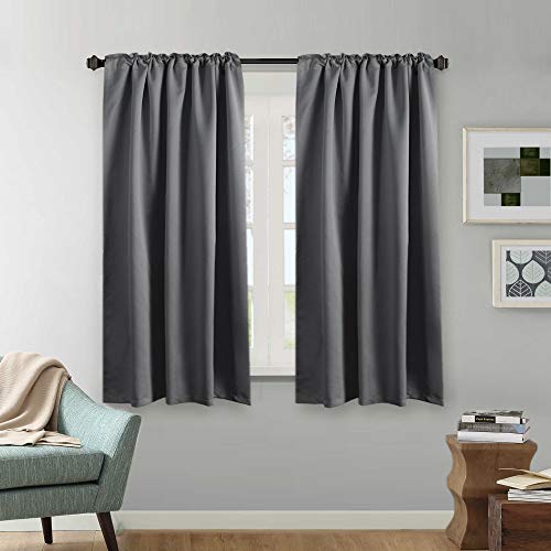 Blackout Thermal Insulated Room Darkening Back Tab/Rod Pocket Solid Color Curtains