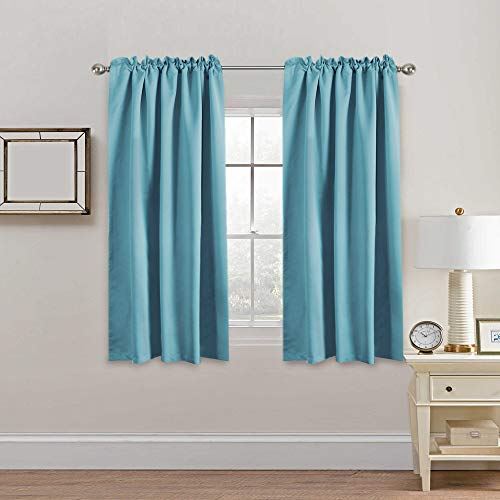 Blackout Thermal Insulated Room Darkening Back Tab/Rod Pocket Solid Color Curtains