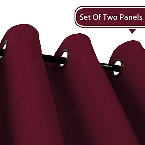 Blackout Thermal Insulated Grommet Solid Color Curtains