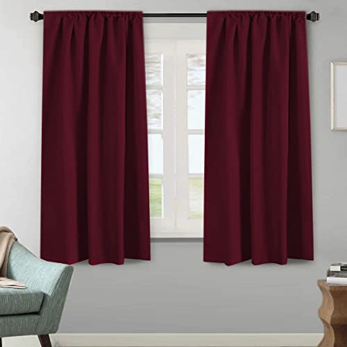 Blackout Thermal Insulated Room Darkening Back Tab/Rod Pocket Solid Color Curtains