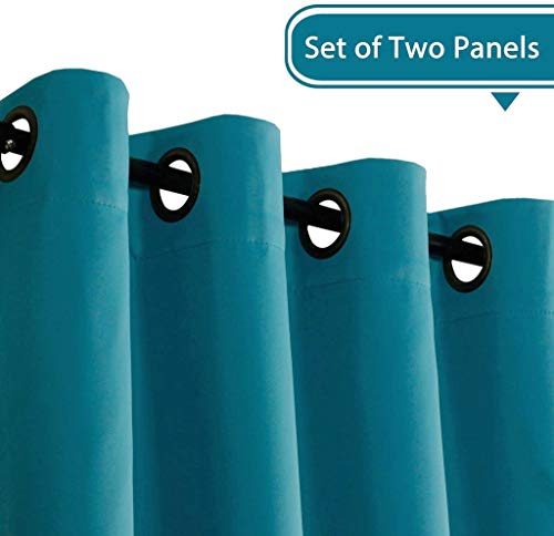 Blackout Thermal Insulated Grommet Solid Color Curtains