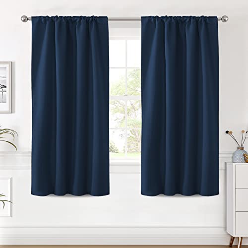 Blackout Thermal Insulated Room Darkening Back Tab/Rod Pocket Solid Color Curtains
