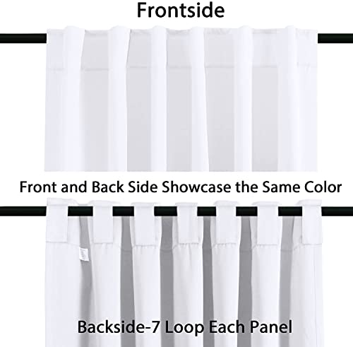 Blackout Thermal Insulated Room Darkening Back Tab/Rod Pocket Solid Color Curtains