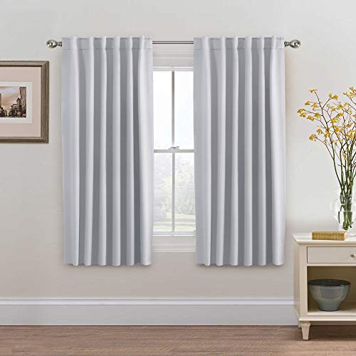 Blackout Thermal Insulated Room Darkening Back Tab/Rod Pocket Solid Color Curtains