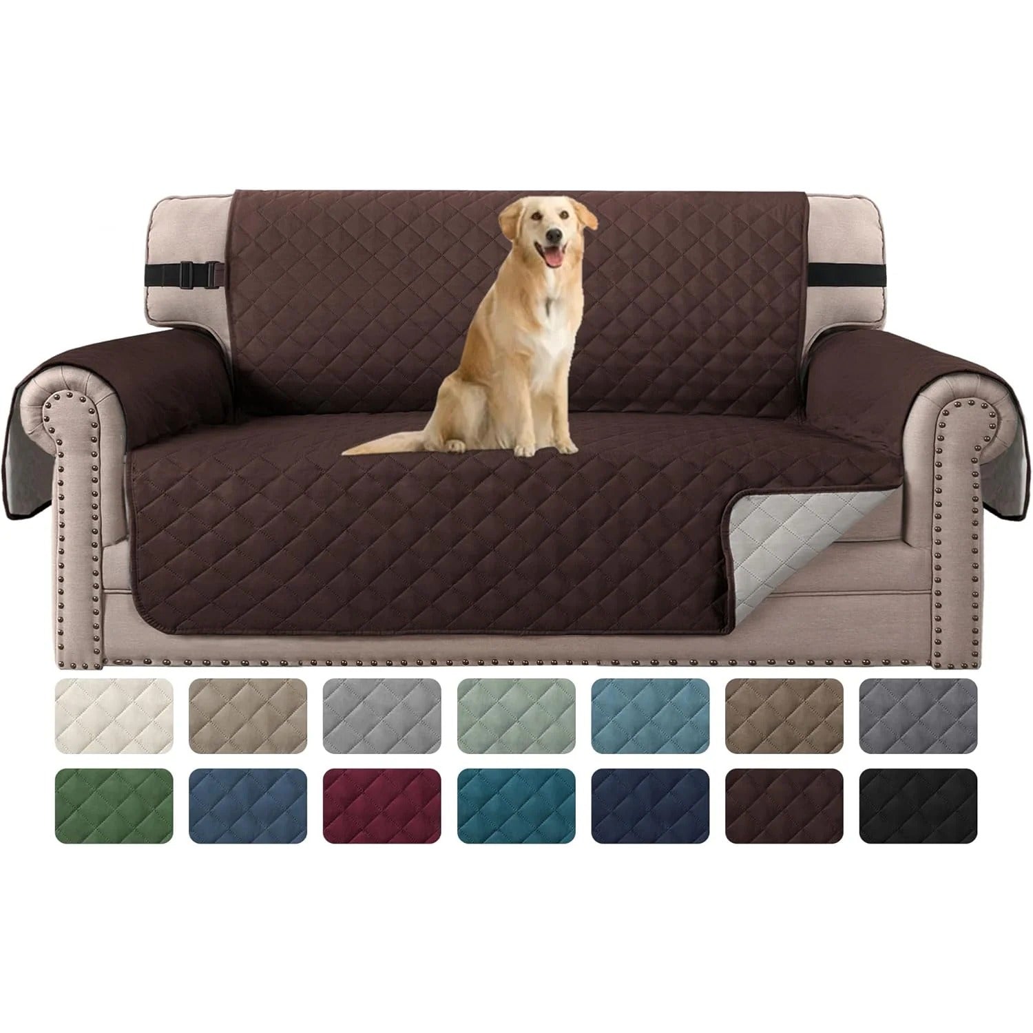 Reversible Chair Covers Water Repellent Chair Slipcover for Dogs Pets Furniture Protector