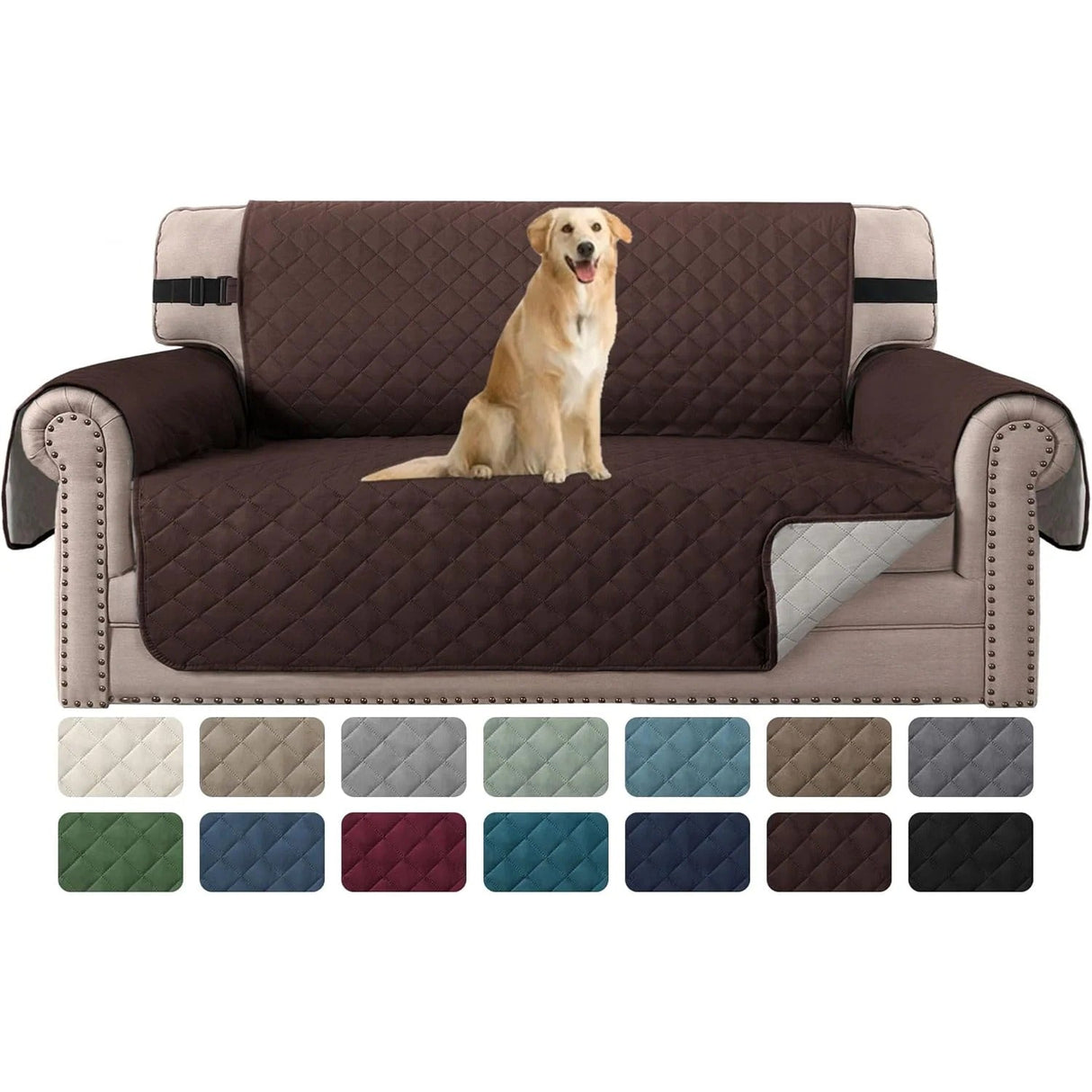 Reversible Chair Covers Water Repellent Chair Slipcover for Dogs Pets Furniture Protector
