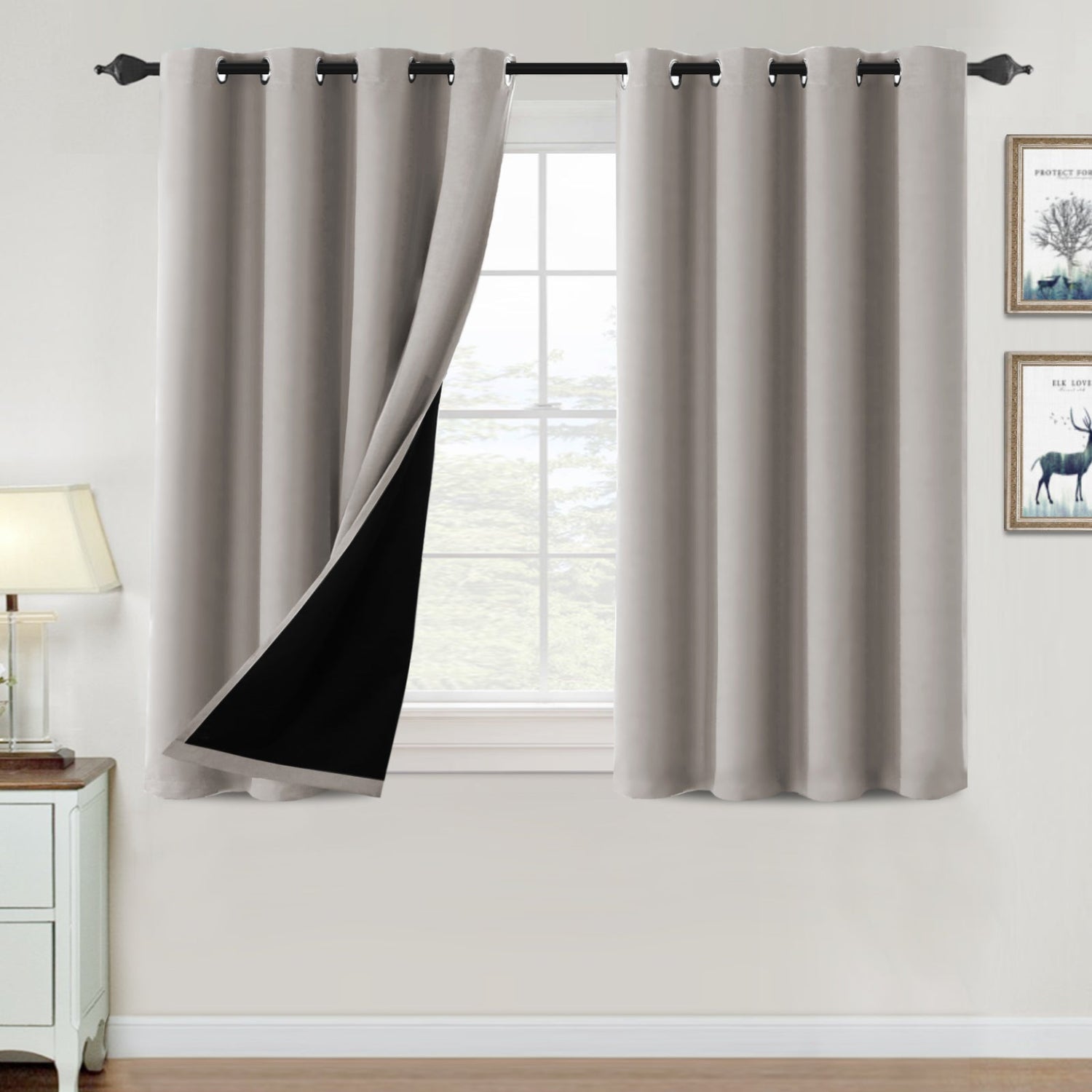?special discount?100% Blackout Thermal Insulated Blackout Curtains for Bedroom