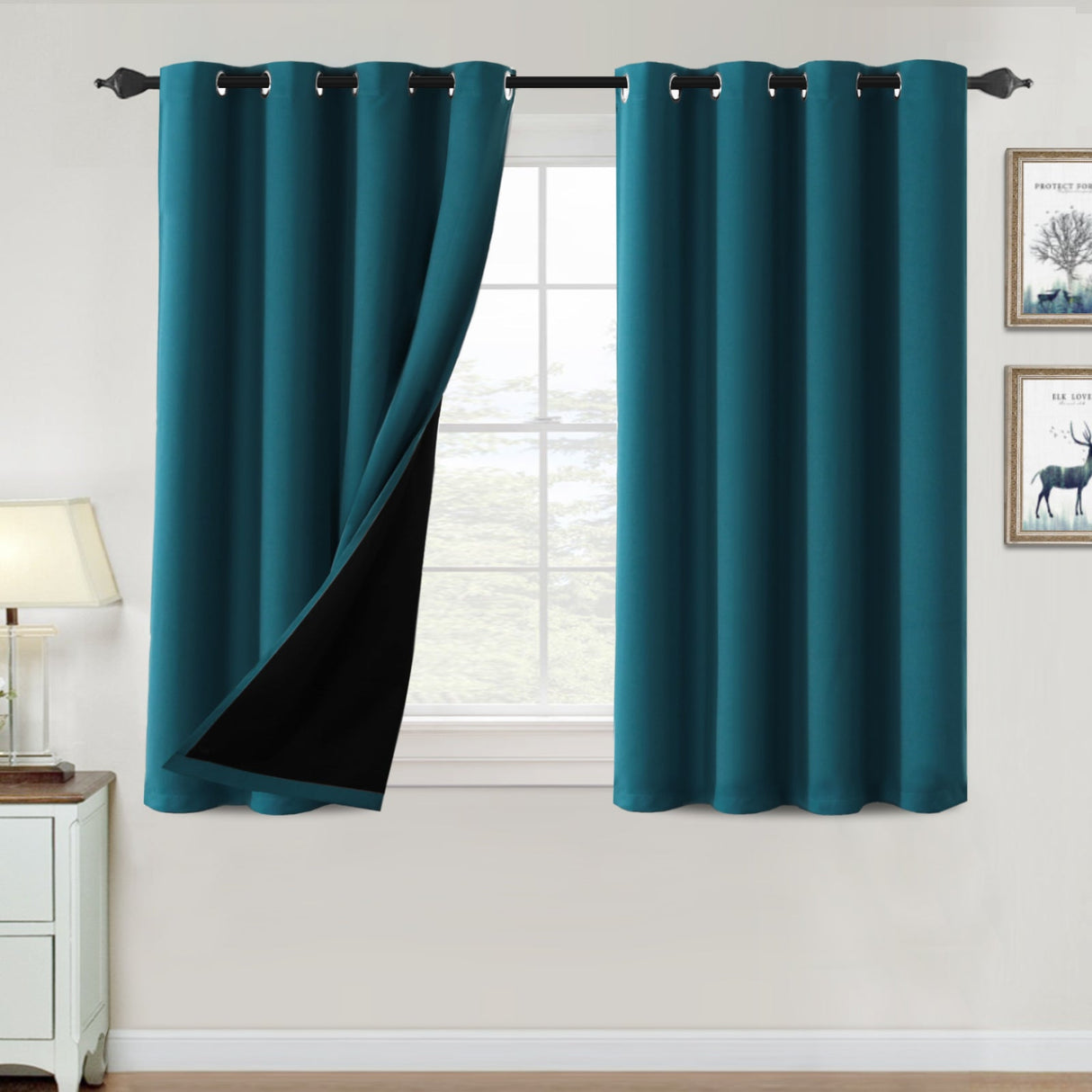 ?special discount?100% Blackout Thermal Insulated Blackout Curtains for Bedroom