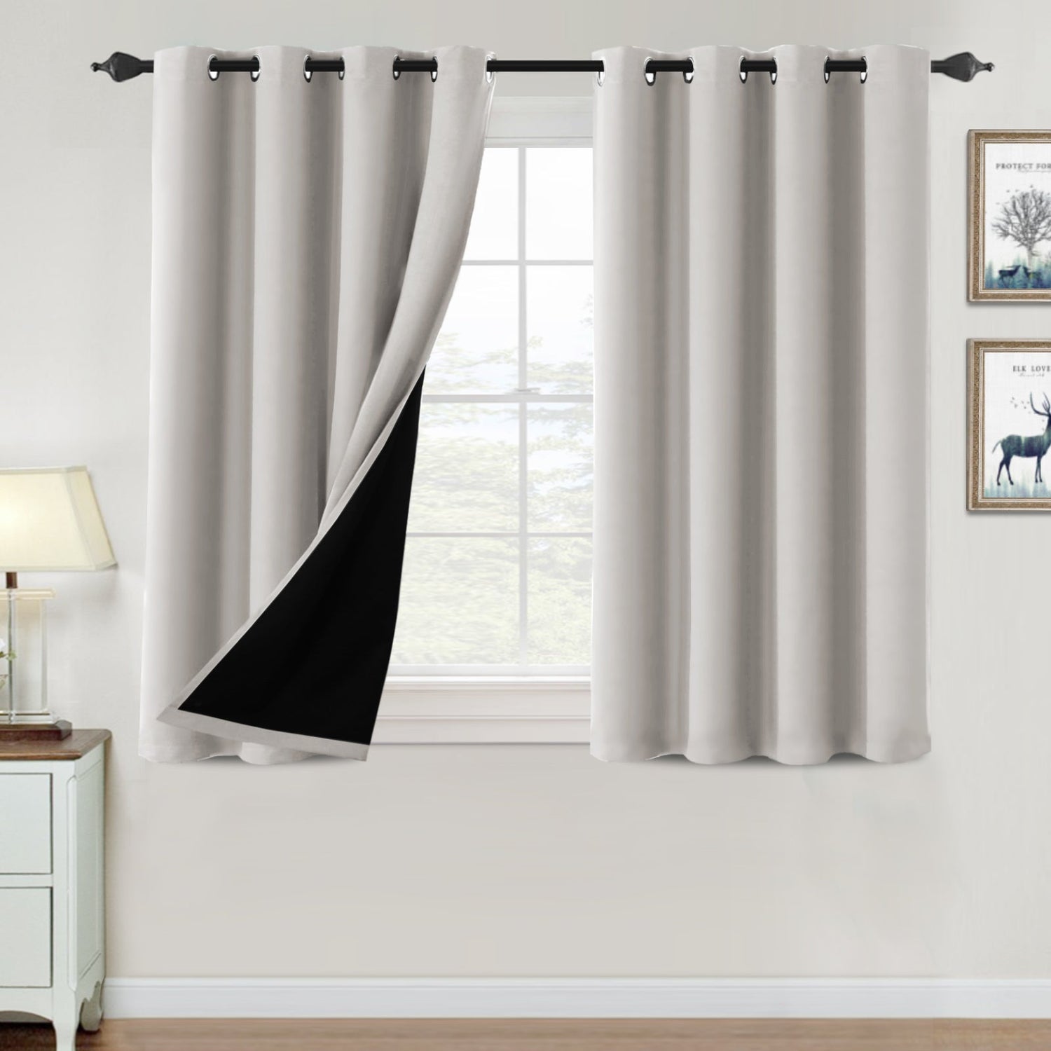 ?special discount?100% Blackout Thermal Insulated Blackout Curtains for Bedroom