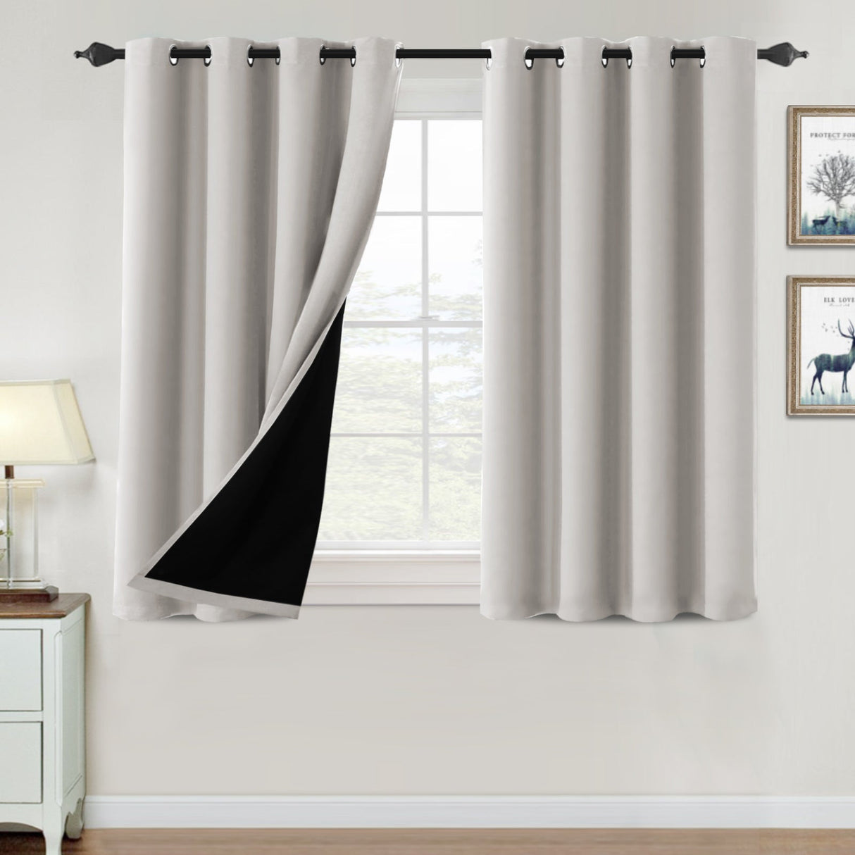 ?special discount?100% Blackout Thermal Insulated Blackout Curtains for Bedroom