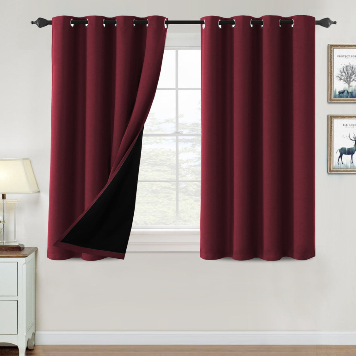 ?special discount?100% Blackout Thermal Insulated Blackout Curtains for Bedroom