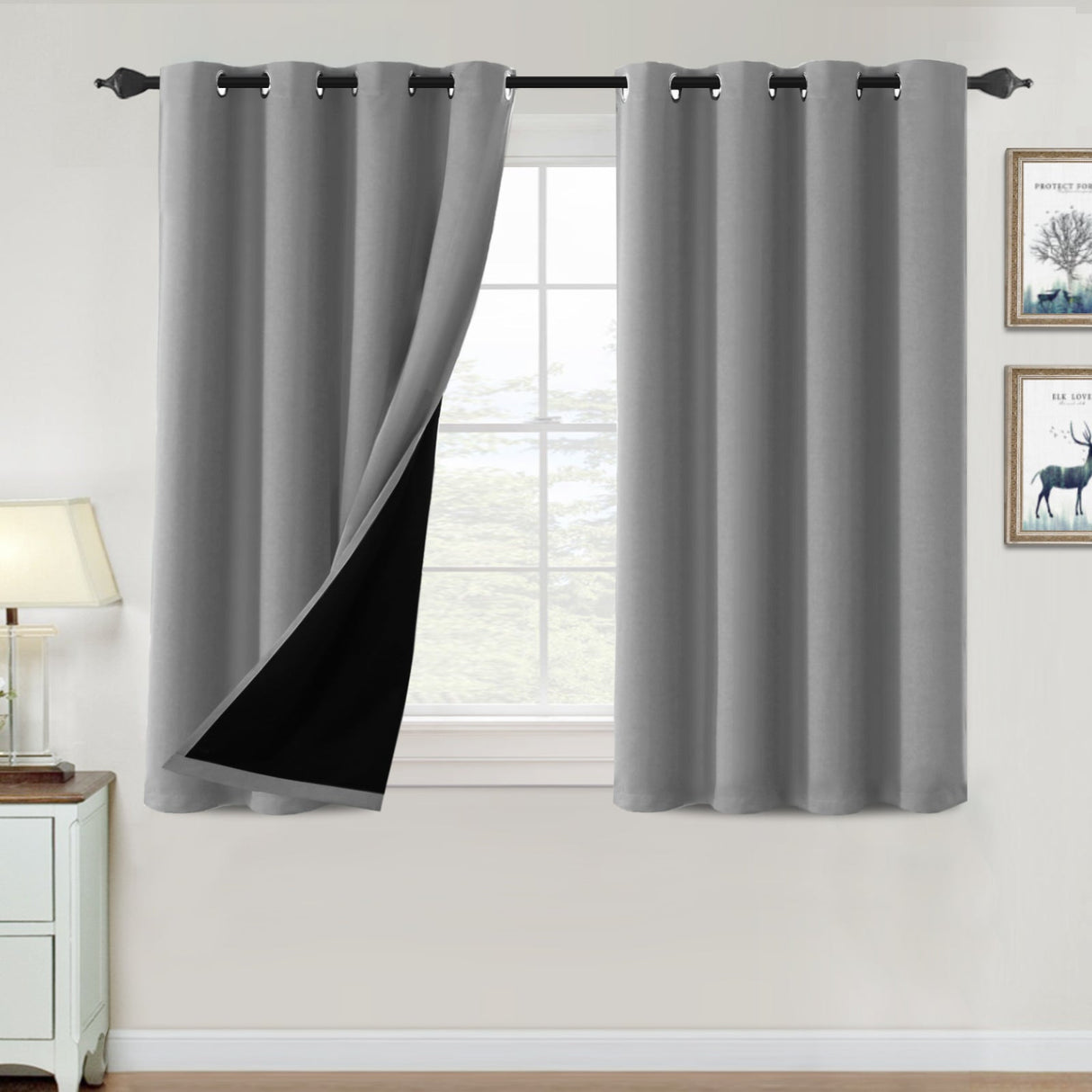 ?special discount?100% Blackout Thermal Insulated Blackout Curtains for Bedroom