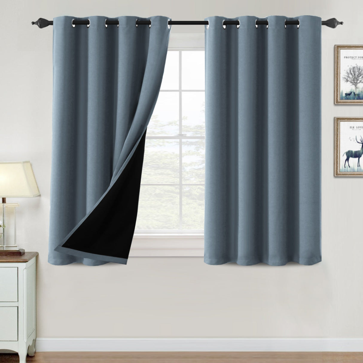 ?special discount?100% Blackout Thermal Insulated Blackout Curtains for Bedroom