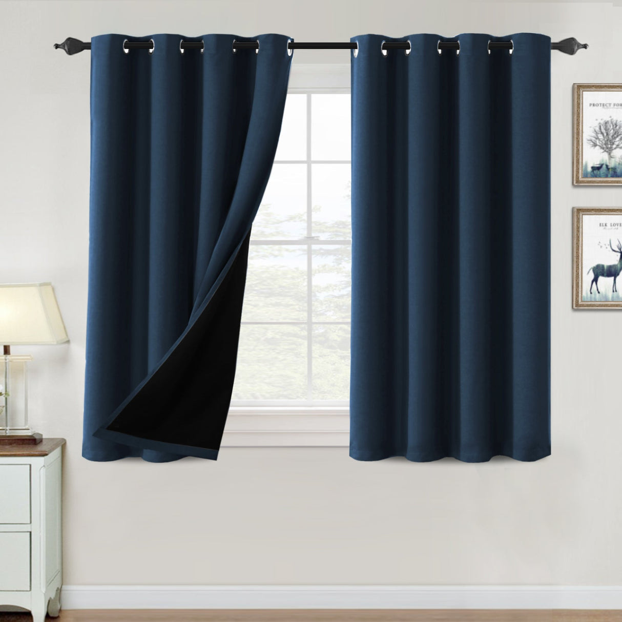 ?special discount?100% Blackout Thermal Insulated Blackout Curtains for Bedroom