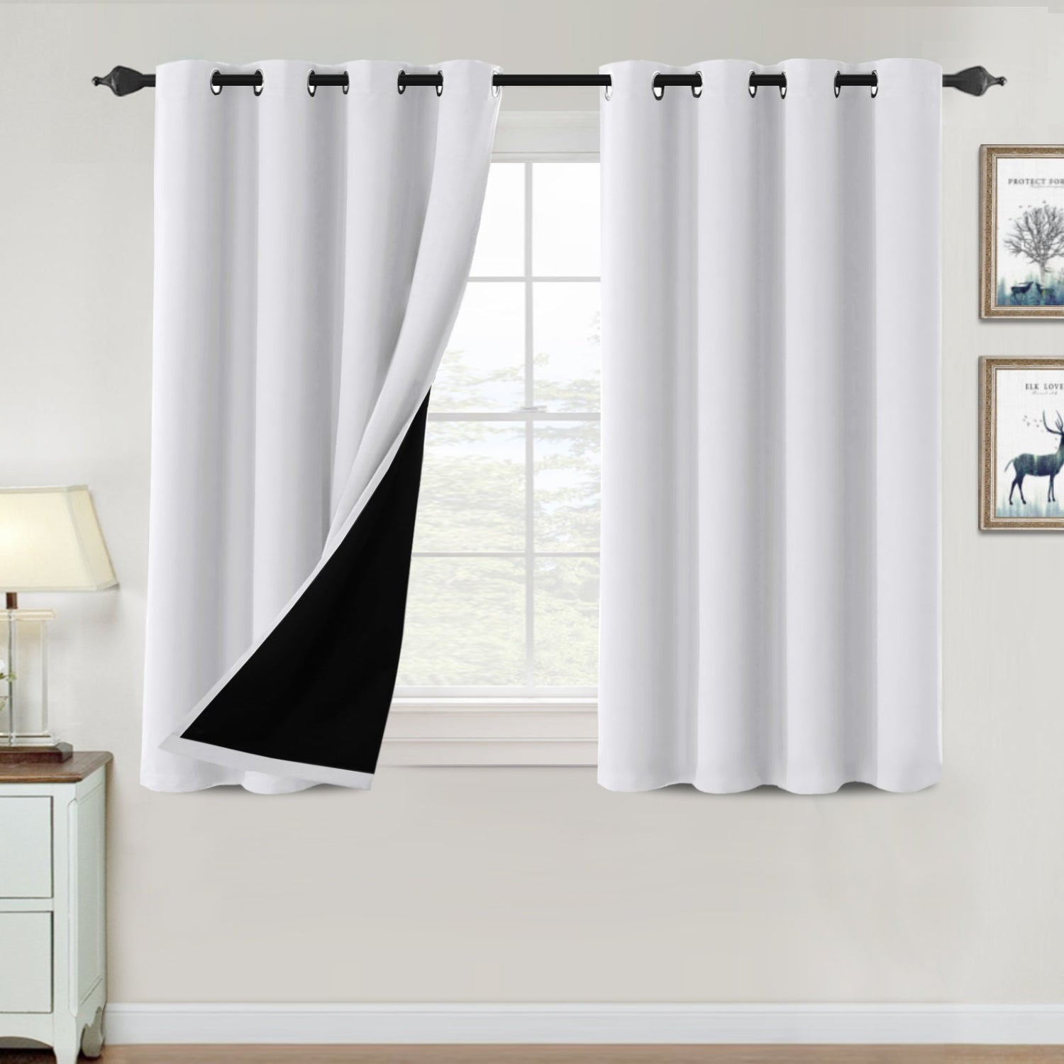 ?special discount?100% Blackout Thermal Insulated Blackout Curtains for Bedroom