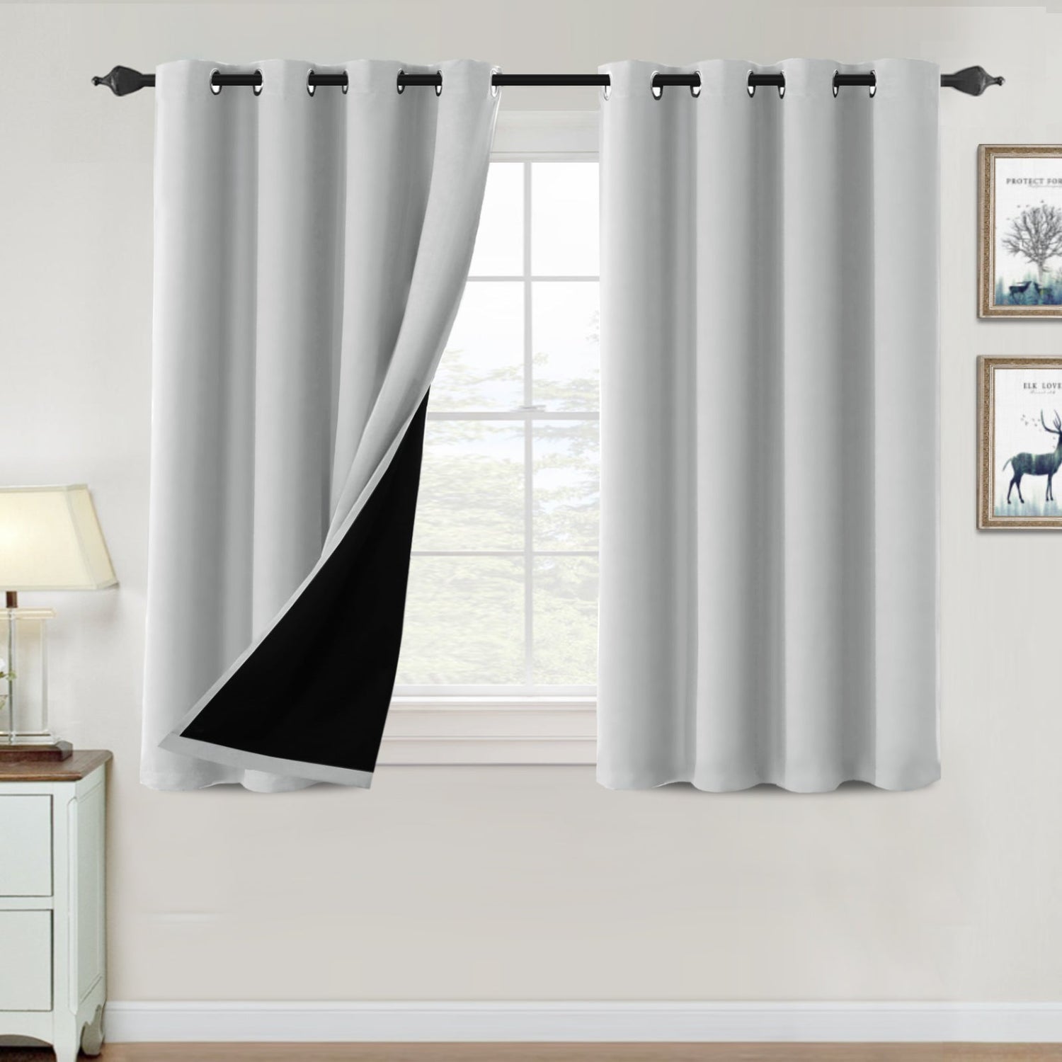 ?special discount?100% Blackout Thermal Insulated Blackout Curtains for Bedroom