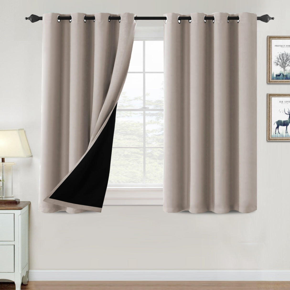 ?special discount?100% Blackout Thermal Insulated Blackout Curtains for Bedroom