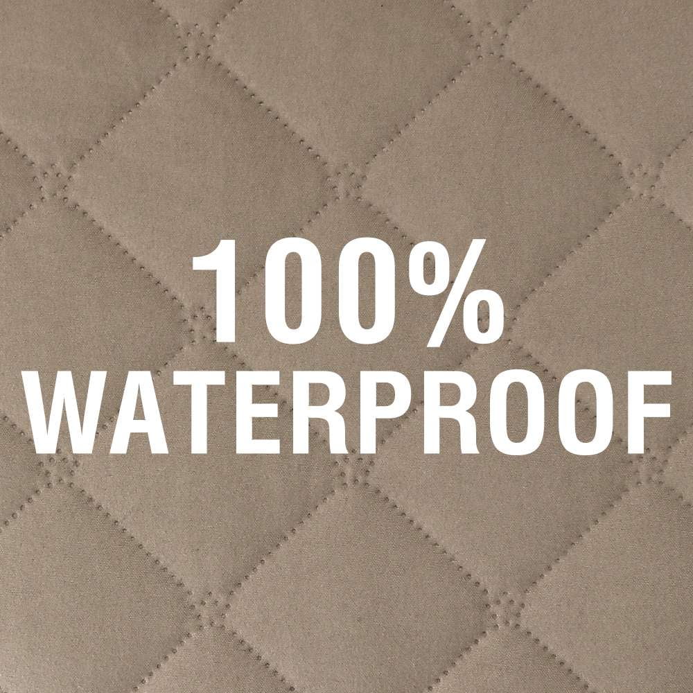 H.VERSAILTEX 100% Waterproof Sofa Cover Non-Slip Machine Washable with Elastic Straps Slipcovers Pet-friendly Furniture Protector (Oversized Sofa, French Oak)