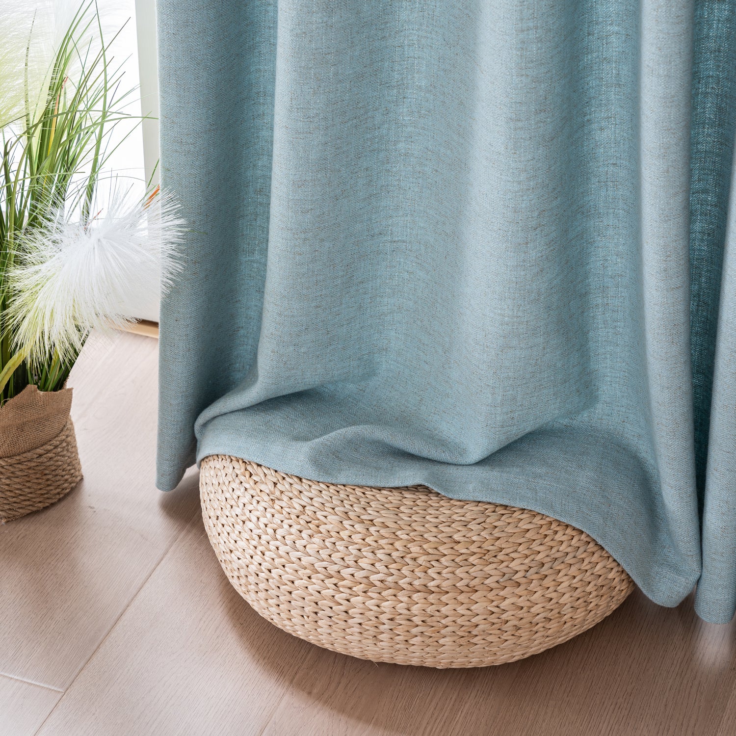 Draxis Herringbone Linen Curtain