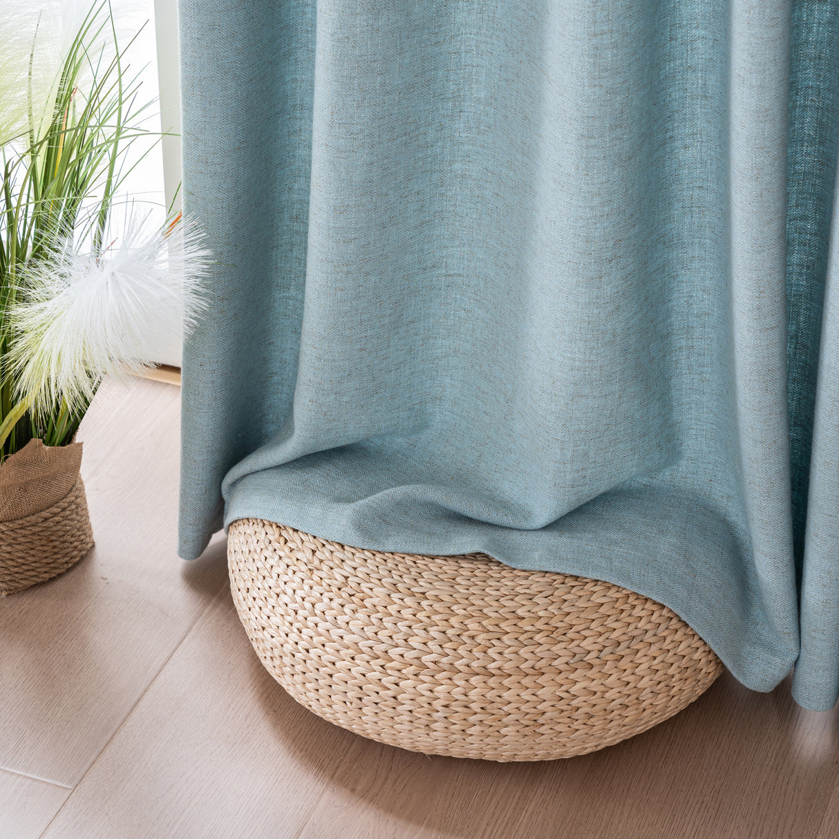 Draxis Herringbone Linen Curtain