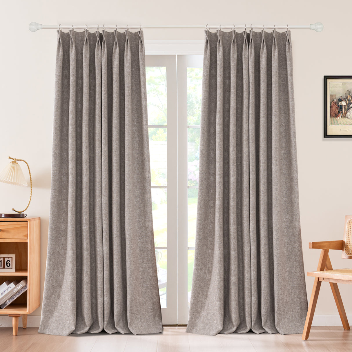 Sarella Premium Velvet Curtain Pleated