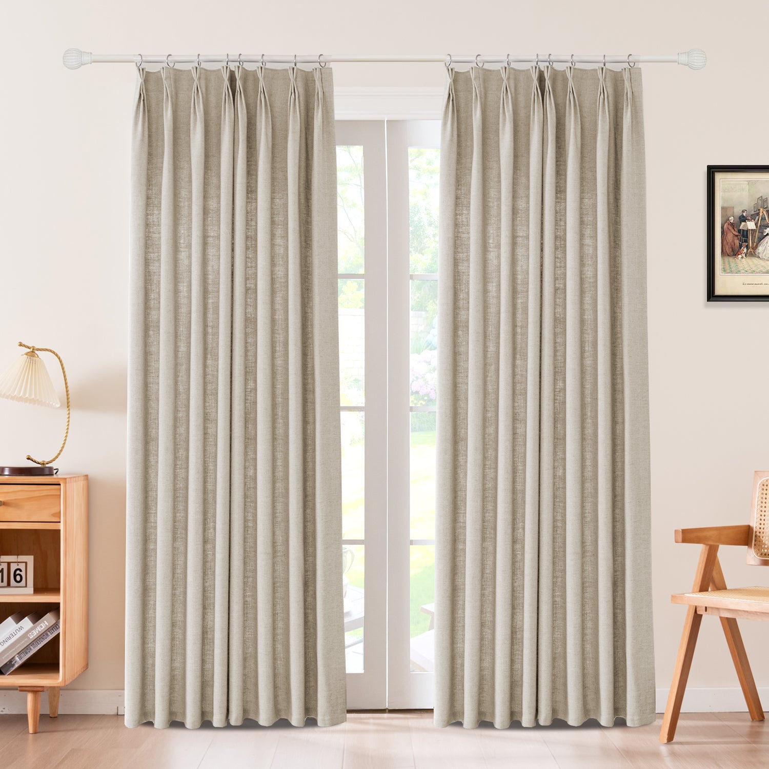 Draxis Herringbone Linen Curtain