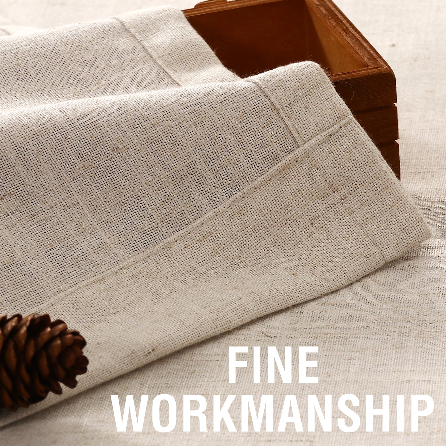 Aurevia Flowing Texture Linen Sheer curtain