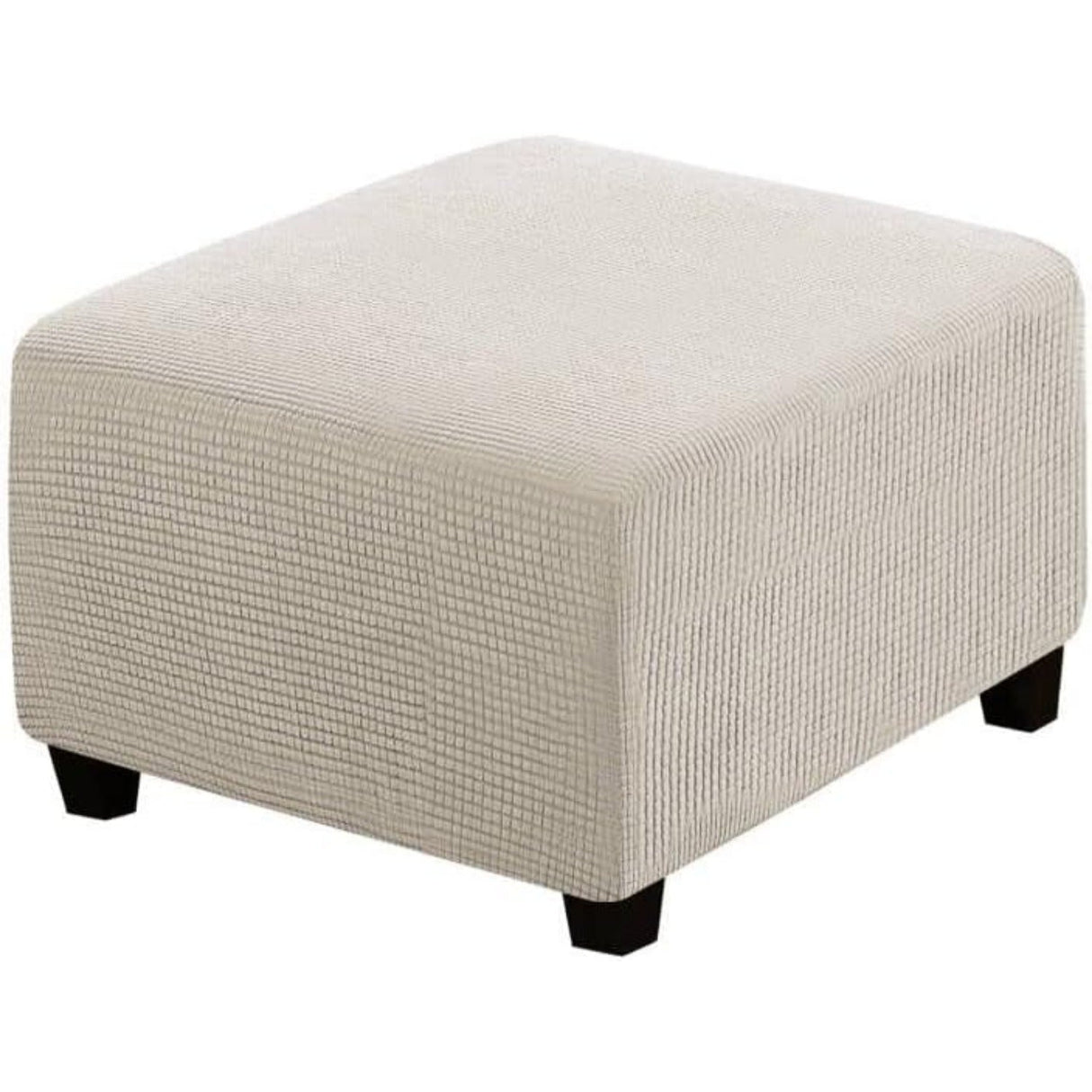 Ottoman Cover Slipcover Rectangle Fit Length Footrest Sofa Slipcovers Stool Cover
