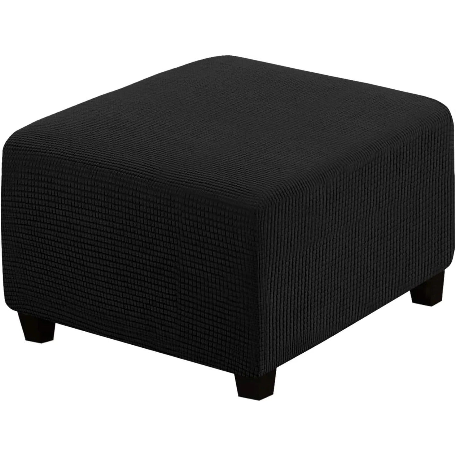 Ottoman Cover Slipcover Rectangle Fit Length Footrest Sofa Slipcovers Stool Cover