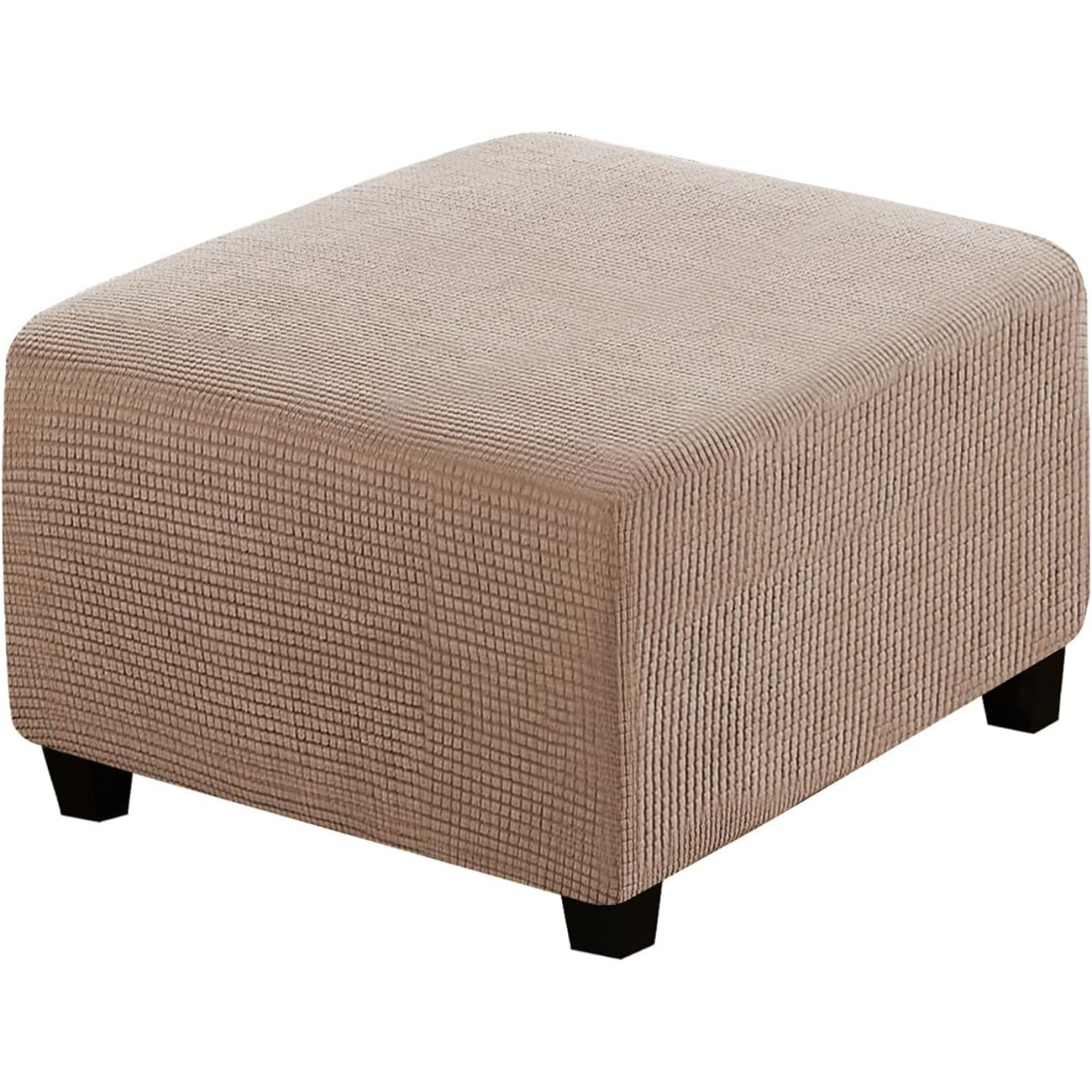 Ottoman Cover Slipcover Rectangle Fit Length Footrest Sofa Slipcovers Stool Cover