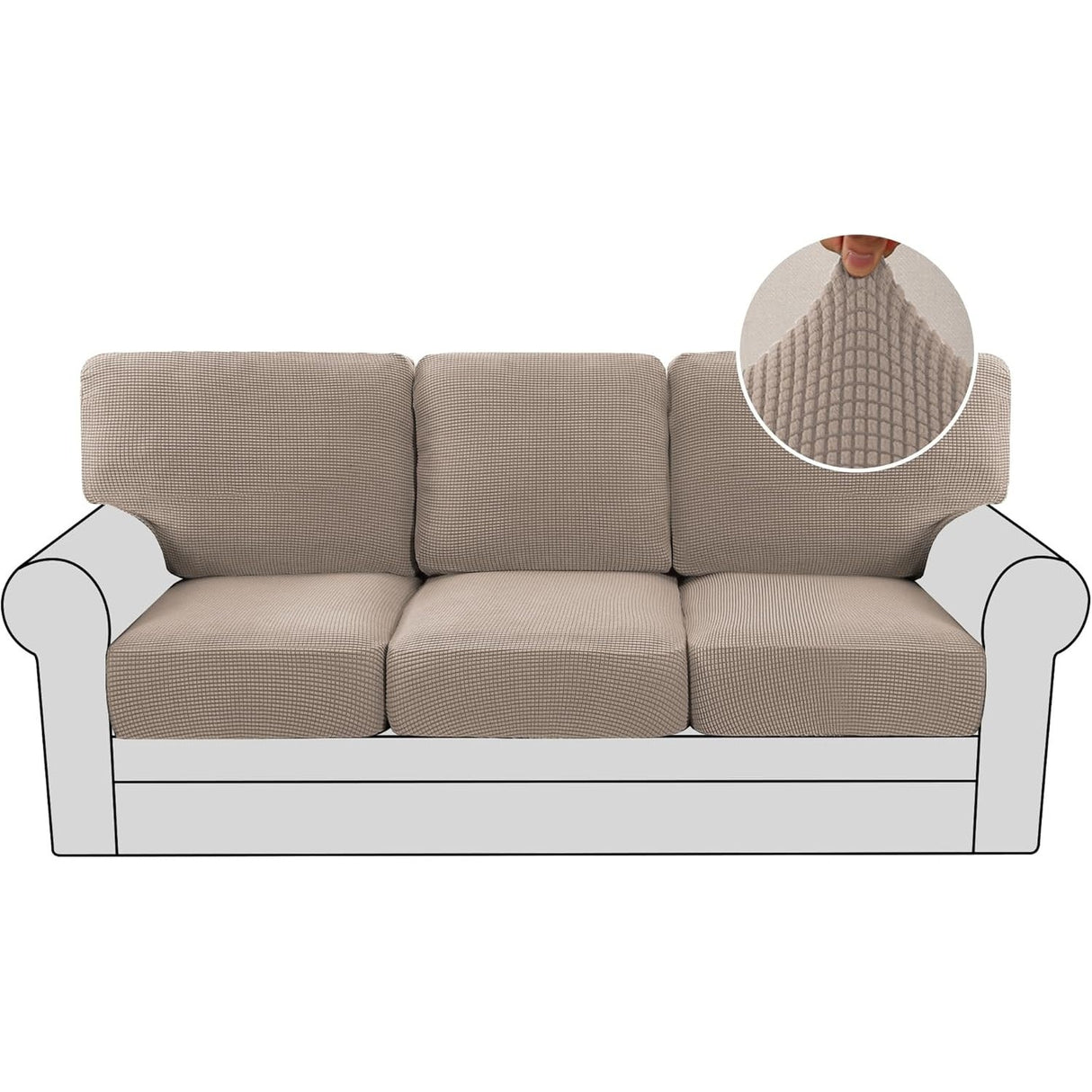 Multi-Pieces Chair Covers Stretch Couch Covers