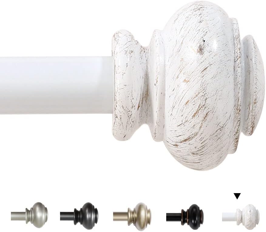 Window Curtain Rods Adjustable Decorative