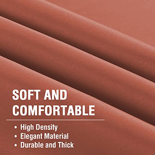 Blackout Thermal Insulated Room Darkening Back Tab/Rod Pocket Solid Color Curtains