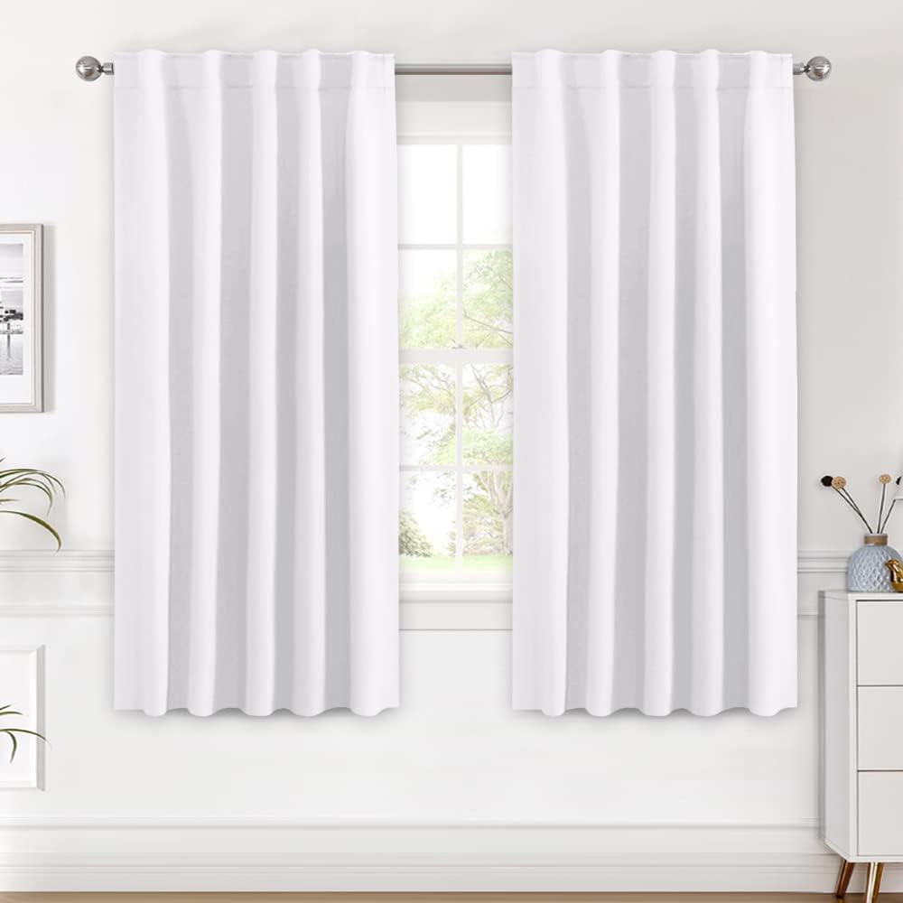 Blackout Thermal Insulated Back Tab/Rod Pocket Solid Color Curtains