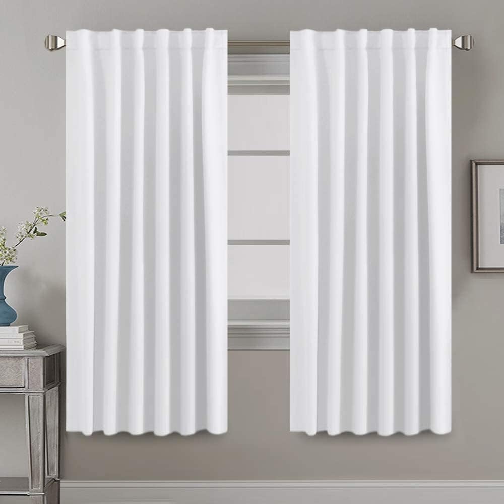 Blackout Thermal Insulated Back Tab/Rod Pocket Solid Color Curtains