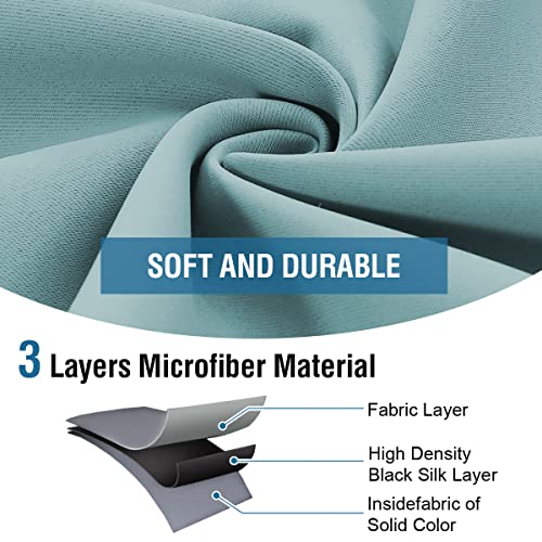 Blackout Thermal Insulated Grommet Solid Color Curtains