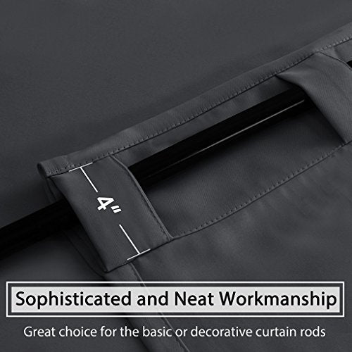 Blackout Thermal Insulated Room Darkening Back Tab/Rod Pocket Solid Color Curtains