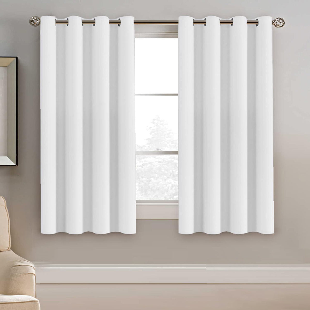 Blackout Thermal Insulated Treatment Extra Long Grommet Top Solid Color Curtains