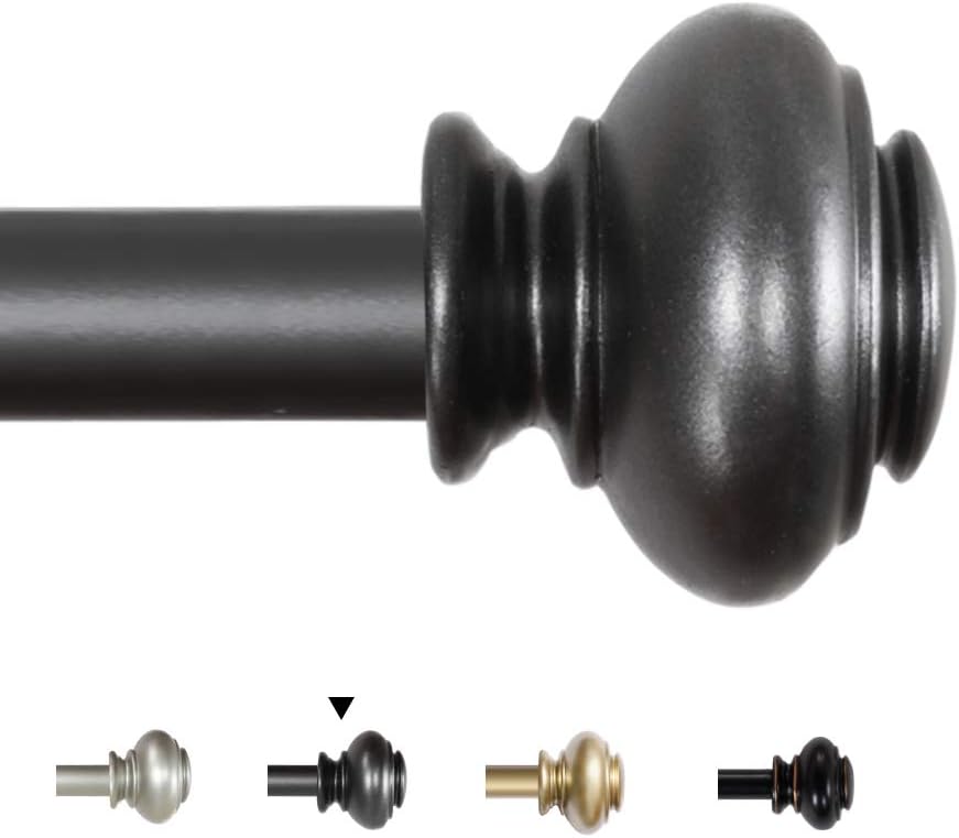 Window Curtain Rods Adjustable Decorative