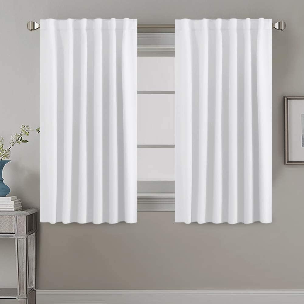 Blackout Thermal Insulated Back Tab/Rod Pocket Solid Color Curtains