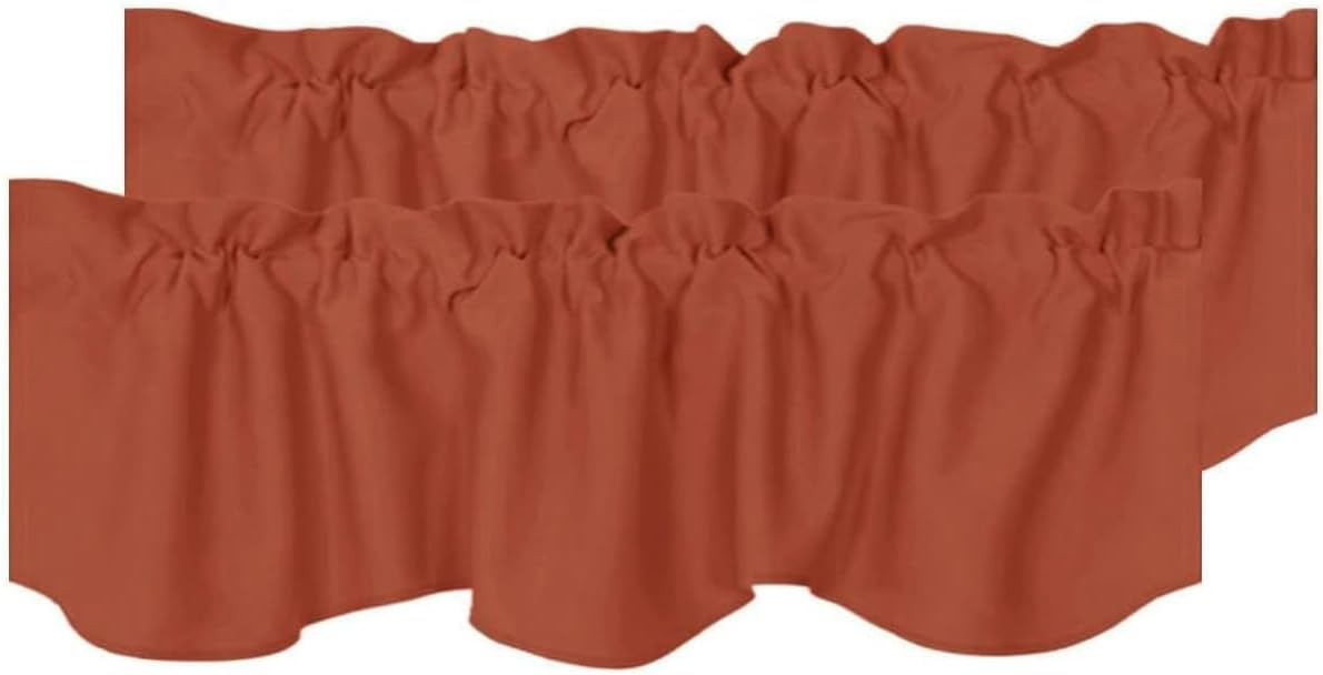 Blackout Rod Pocket Window Valance Solid Curtains