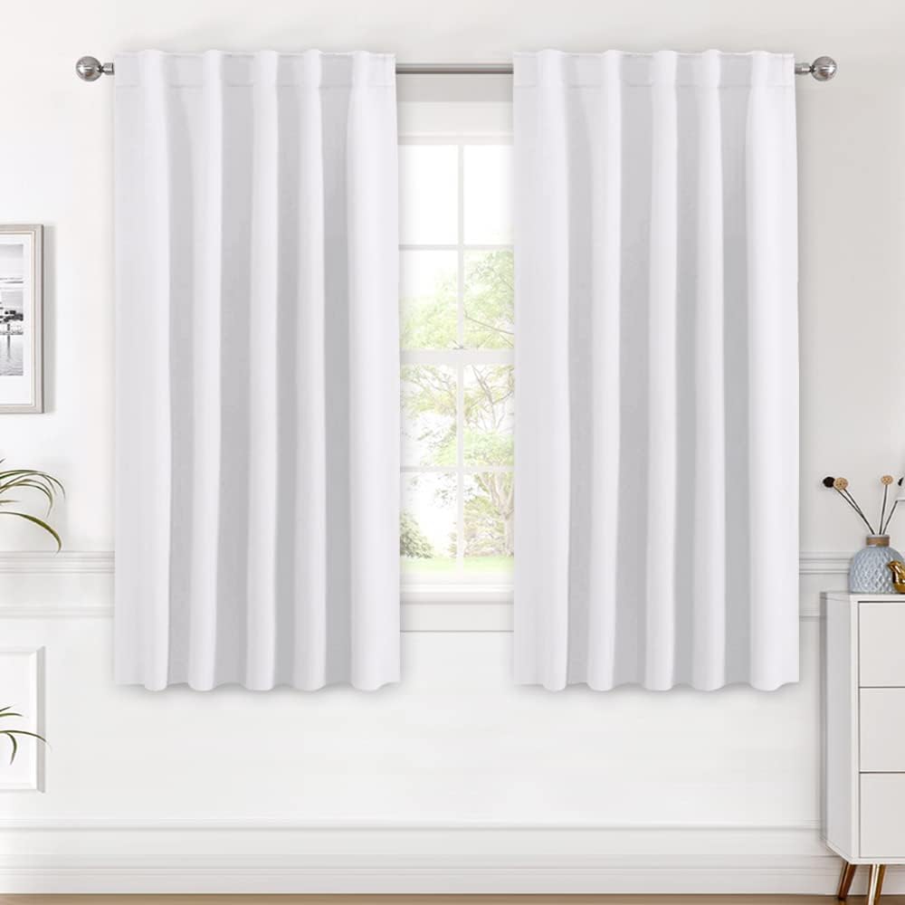 Blackout Thermal Insulated Back Tab/Rod Pocket Solid Color Curtains