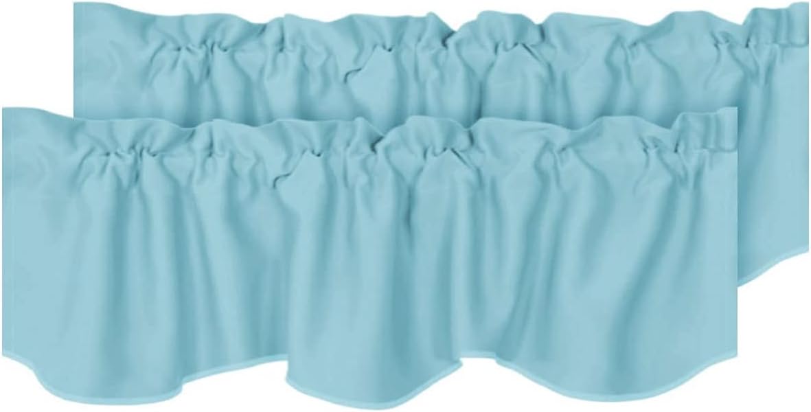 Blackout Rod Pocket Window Valance Solid Curtains