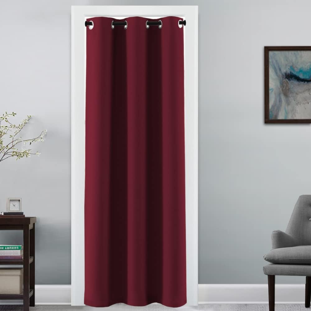 100% Blackout Thermal Insulated Grommet Solid Color Curtains