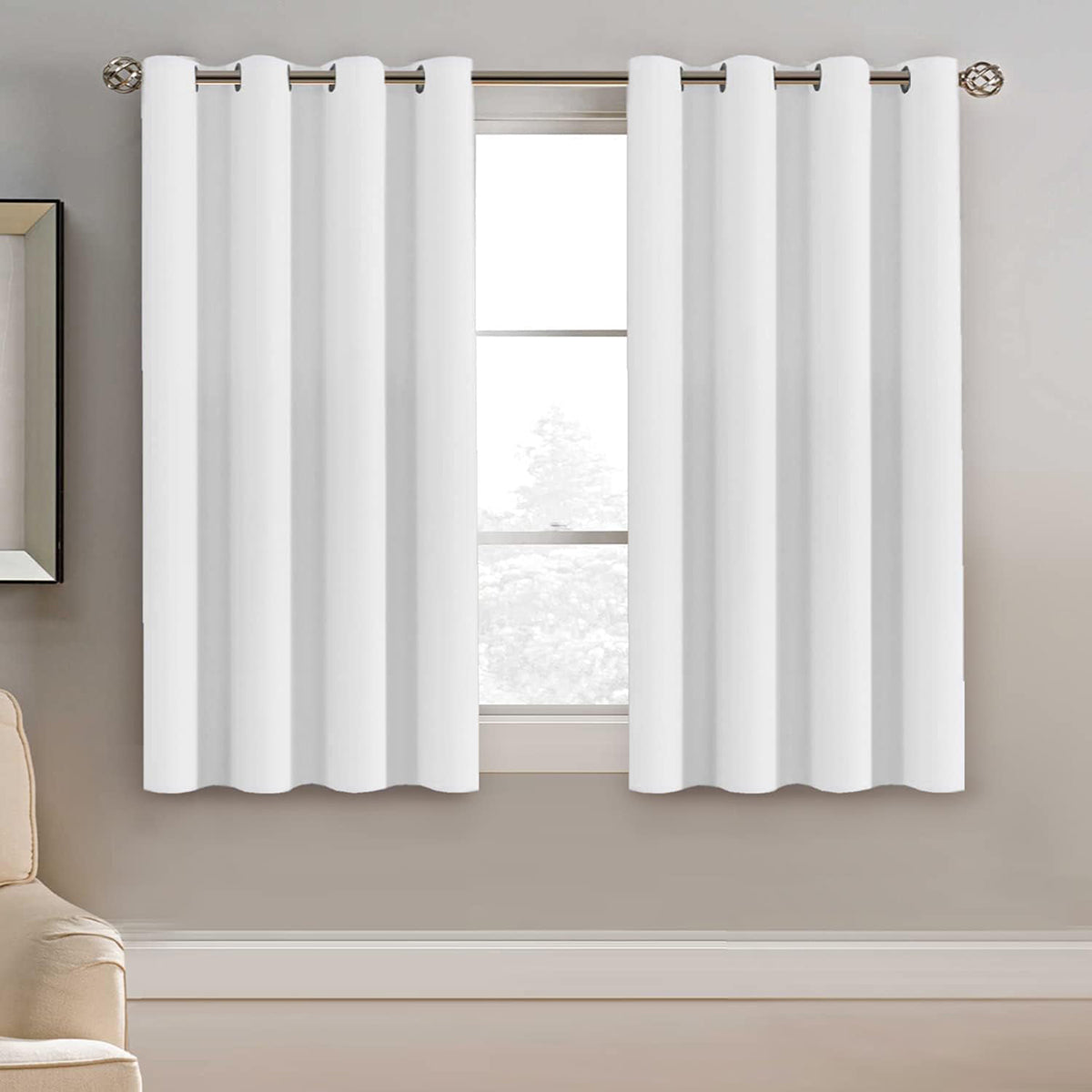 Blackout Thermal Insulated Treatment Extra Long Grommet Top Solid Color Curtains