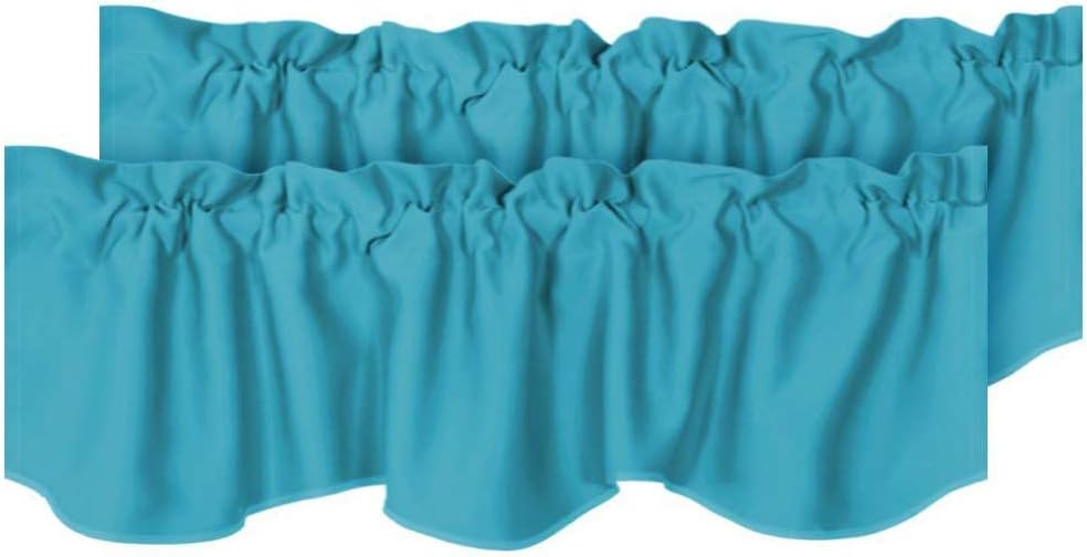 Blackout Rod Pocket Window Valance Solid Curtains