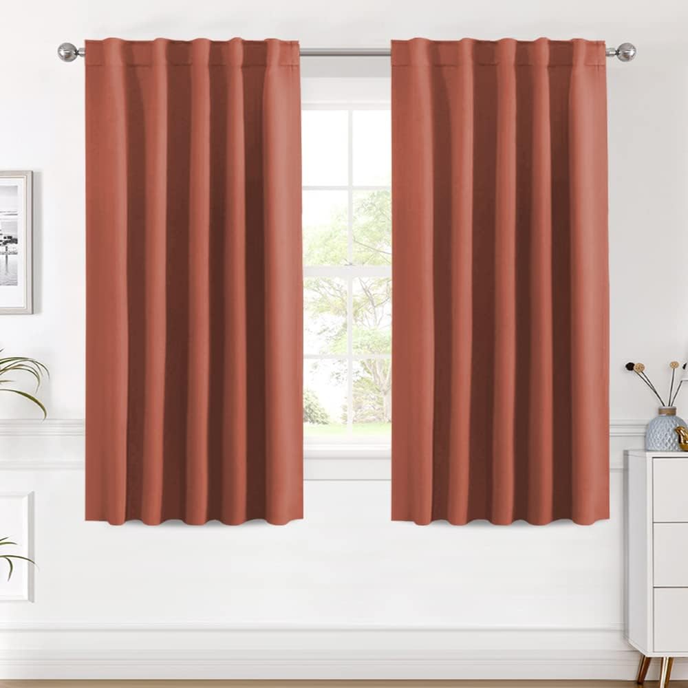 Blackout Thermal Insulated Tab/Rod Pocket Solid Color Curtains