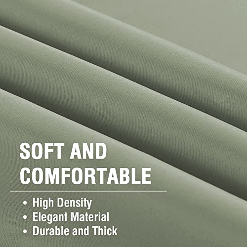 Blackout Thermal Insulated Room Darkening Back Tab/Rod Pocket Solid Color Curtains