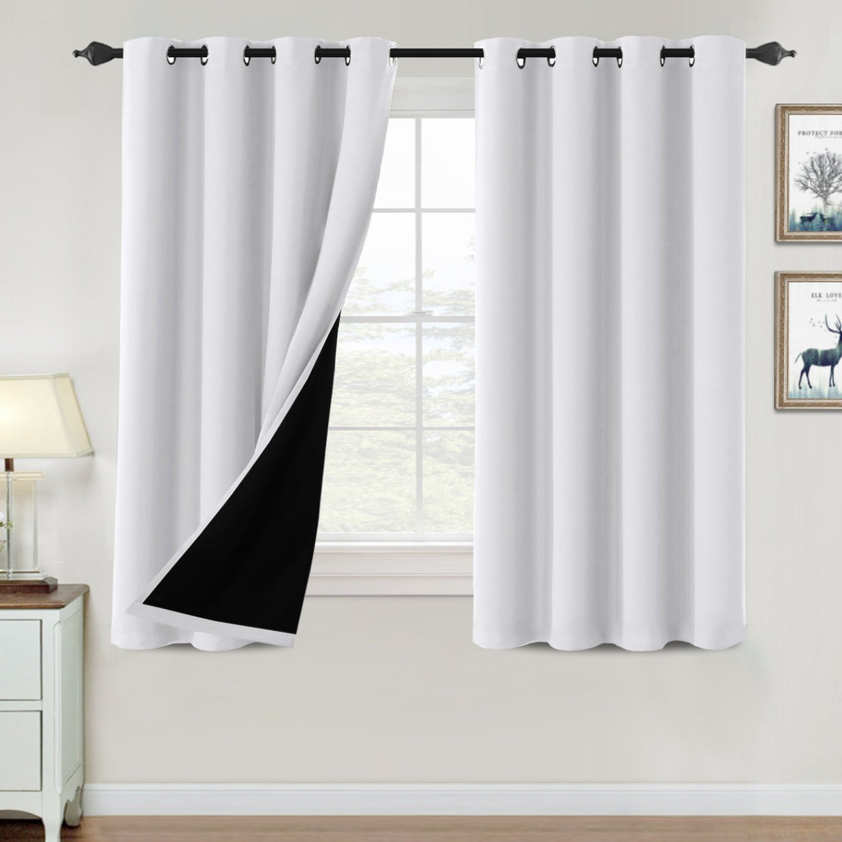 ?special discount?100% Blackout Thermal Insulated Blackout Curtains for Bedroom