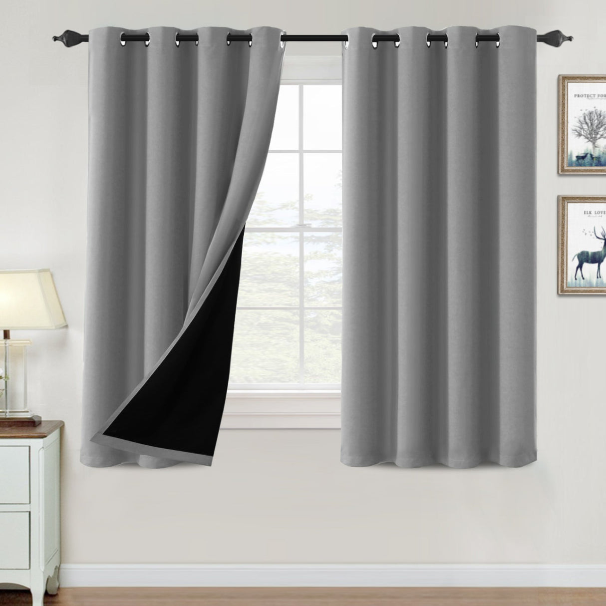 ?special discount?100% Blackout Thermal Insulated Blackout Curtains for Bedroom